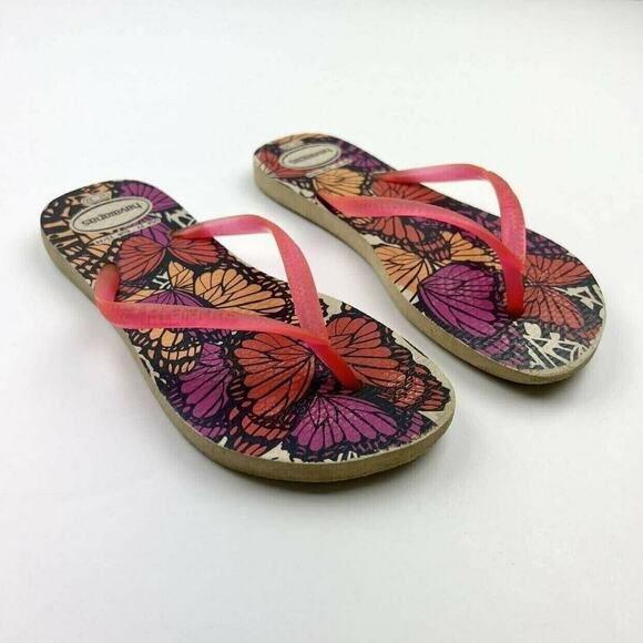 Havaianas Butterfly Print Flip Flops - Picture 2 of 7